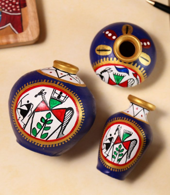 Blue-Warli-Hand-Painted-Earthen-Terracotta-Pots-Set-of-3-Pots-RainbowFeathers.jpg