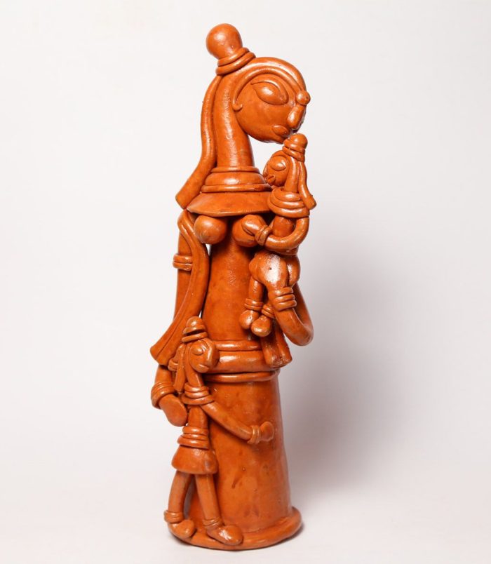 Mothers-Love-in-Terracotta-Art-Form-WhiteBG-SideView-RainbowFeathers.jpg