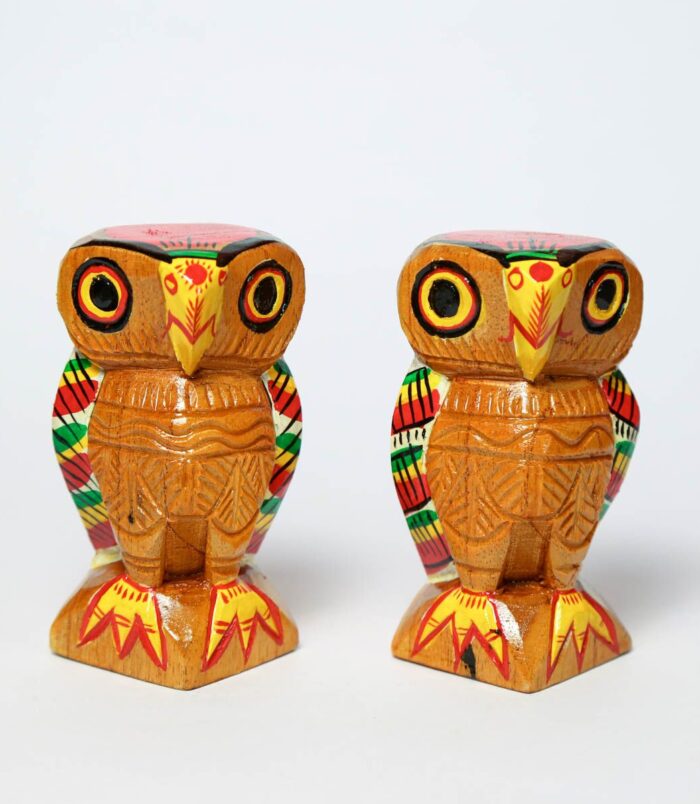 Night-Bird-Owl-Couple-Set-Handmade-Wooden-Showpieces-Set-of-2-Owls–4-Inches-WhiteBG-RainbowFeathers.jpg