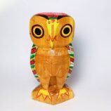 Night-Bird-Wooden-Owl-Handcrafted-Showpiece–15-Inches-WhiteBG-TopView-RainbowFeathers.jpg