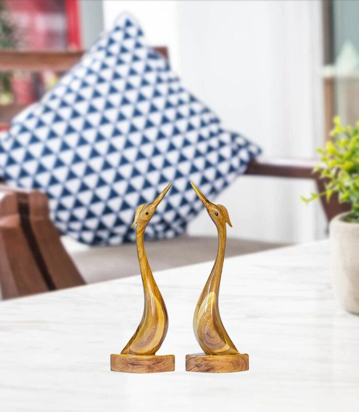 Wooden-Handcurved-Pair-of-Long-Necked-Herons-RainbowFeathers