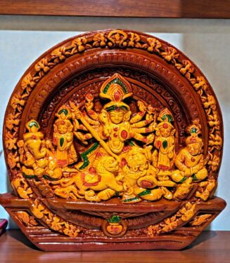 Terracotta Handpainted Miniature Maa Durga