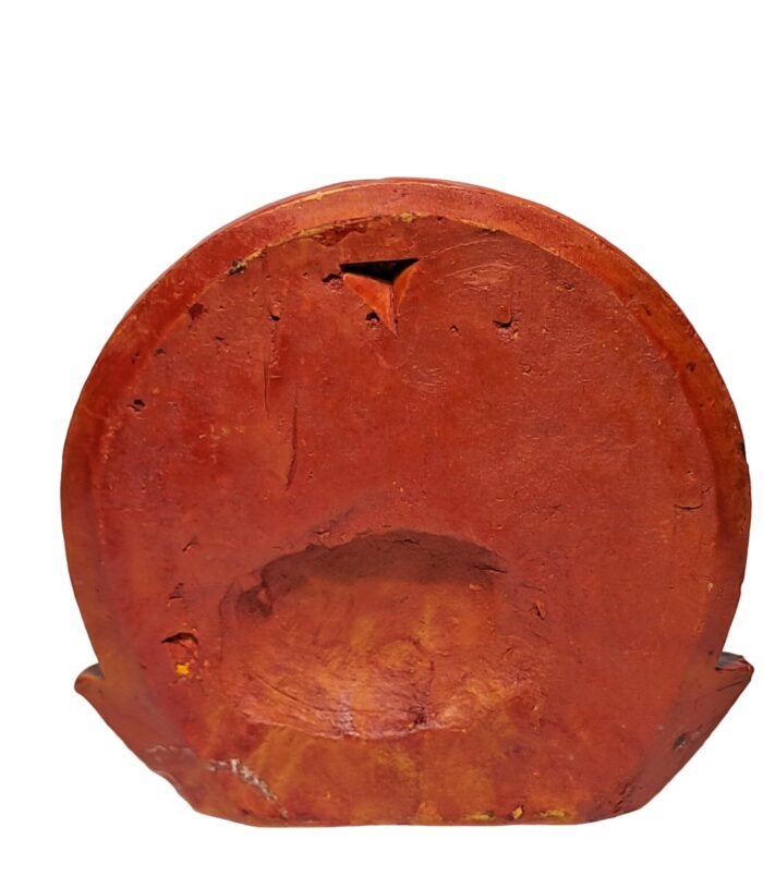 Terracotta-Handpainted-Miniature-Maa-Durga-WhiteBG-BackView-RainbowFeathers Terracotta-Handpainted-Miniature-Maa-Durga-WhiteBG-BackView-RainbowFeathers