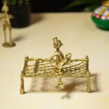 Dhokra-Mother-Feeding-baby-on-Cot-RainbowFeathers