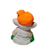 Terracotta-Handpainted-Decorative-Ganesha-Idol-WhiteBG-BackView-RainbowFeathers