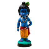 Bal-Krishna-Handmade-Clay-Figurine-WhiteBG-RainbowFeathers-Photoroom