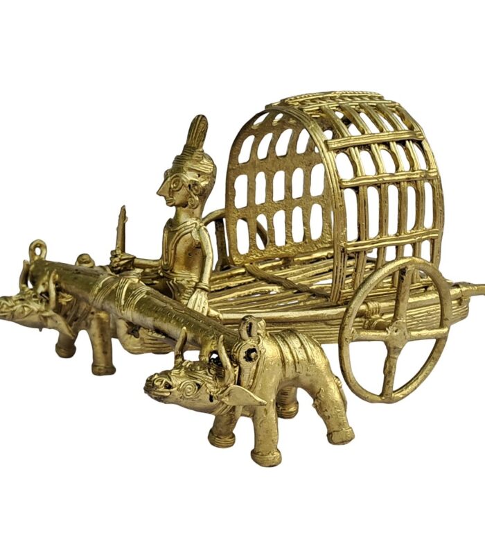 Dhokra-Bullock-Cart-Hand-Crafted-Decorative-Showpiece-WhiteBG-RightView-RainbowFeathers Dhokra-Bullock-Cart-Hand-Crafted-Decorative-Showpiece-WhiteBG-RightView-RainbowFeathers