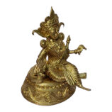 Dhokra Handcrafted Lakshmi on Ashana - The Goddess of Wealth (1)