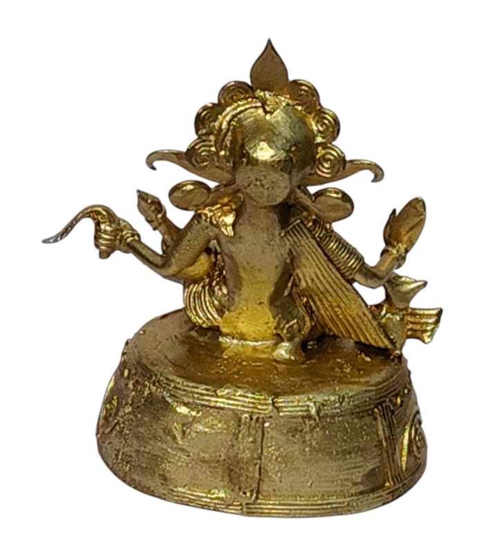 Dhokra Handcrafted Lakshmi on Ashana - The Goddess of Wealth (2)