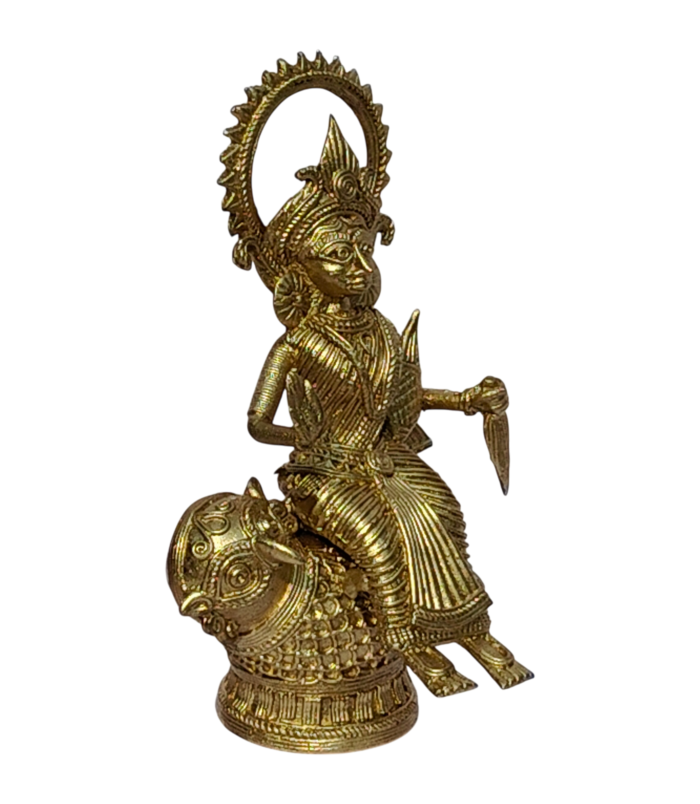 Dhokra Handcrafted Lakshmi on Conch Shell.1 Dhokra Handcrafted Lakshmi on Conch Shell.1