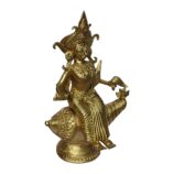 Dhokra Handcrafted Lakshmi on Conch Shell.2