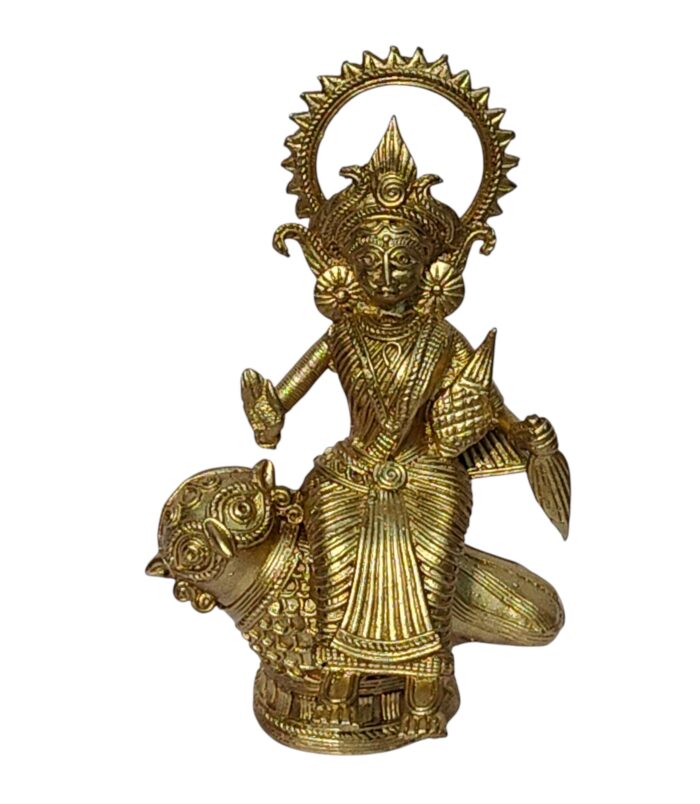Dhokra Handcrafted Lakshmi on Conch Shell.3 Dhokra Handcrafted Lakshmi on Conch Shell.3