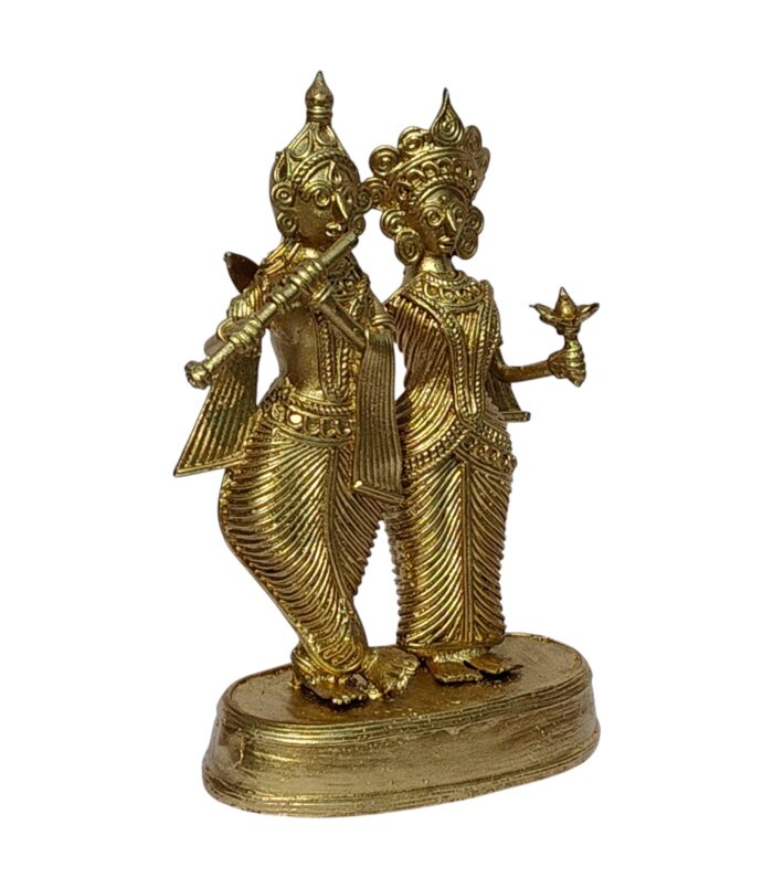 Dhokra Handcrafted Radha Krishna Statue - The Symbol of Divine Love.. Dhokra Handcrafted Radha Krishna Statue - The Symbol of Divine Love..