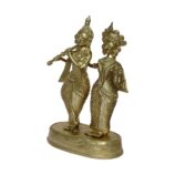Dhokra Handcrafted Radha Krishna Statue - The Symbol of Divine Love.