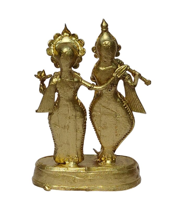 Dhokra Handcrafted Radha Krishna Statue - The Symbol of Divine Love.... Dhokra Handcrafted Radha Krishna Statue - The Symbol of Divine Love....