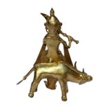 Dhokra Handmade Krishna The Incarnation as Cow Herder.