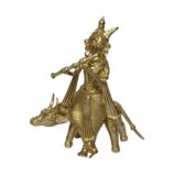 Dhokra Handmade Krishna The Incarnation as Cow Herder....