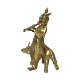 Dhokra Handmade Krishna The Incarnation as Cow Herder.0