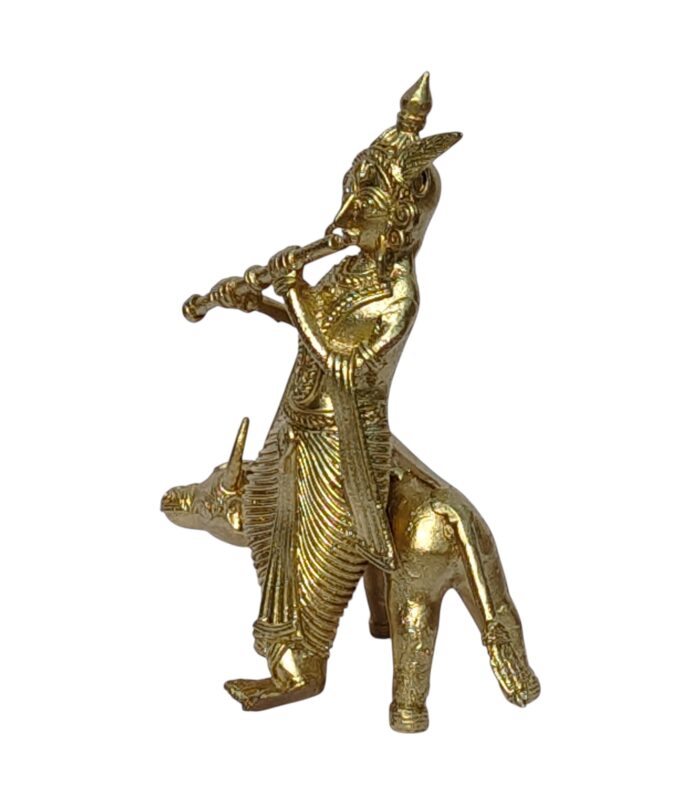 Dhokra Handmade Krishna The Incarnation as Cow Herder.0 Dhokra Handmade Krishna The Incarnation as Cow Herder.0
